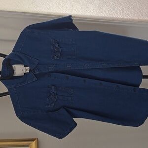 True religion denim shirt size L youth